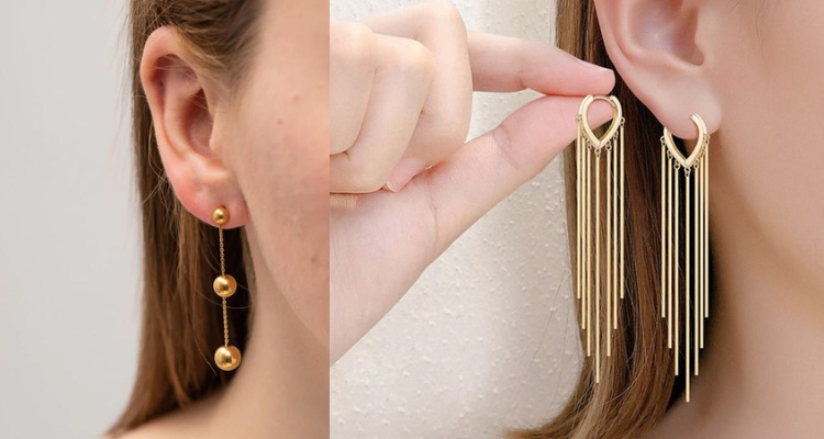 earrings for short hair