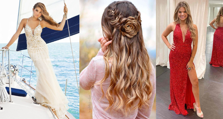 hairstyle for dresses     