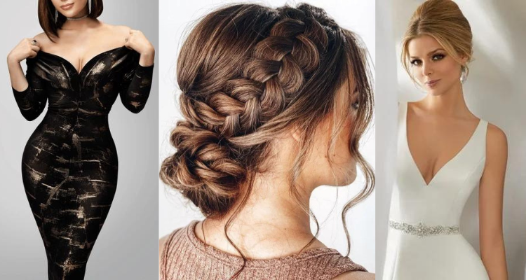 hairstyle for dresses     