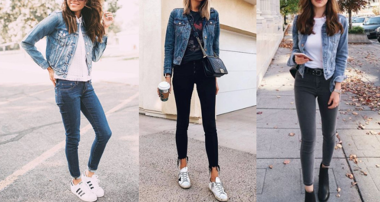 
how to wear denim jacket with jeans