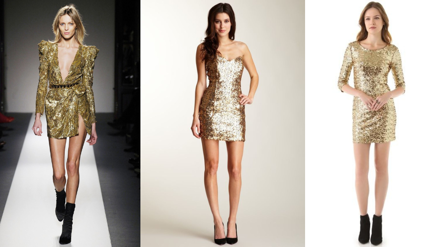 what color shoes to wear with a gold sequin dress