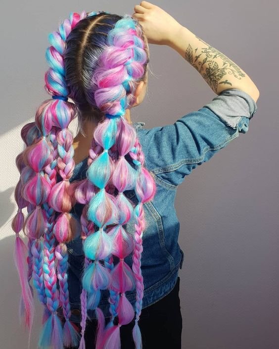 hair braiding colors